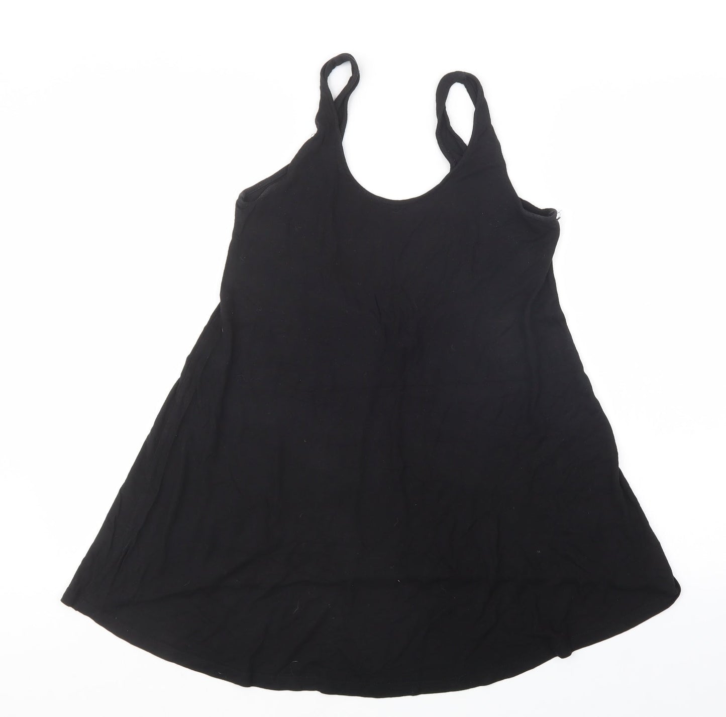 Womens UK Size 12 Divided by H&M Black Basic Tank