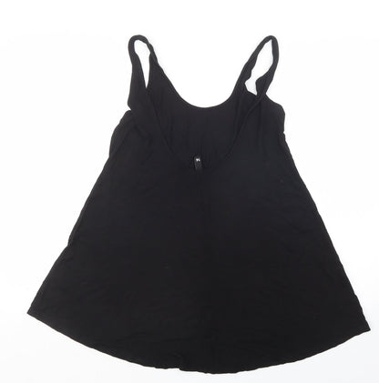 Womens UK Size 12 Divided by H&M Black Basic Tank