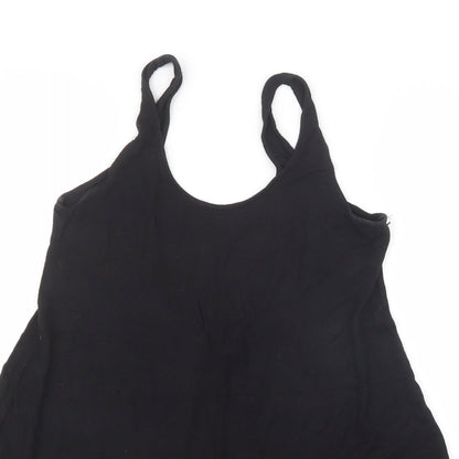 Womens UK Size 12 Divided by H&M Black Basic Tank