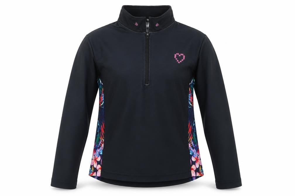 Front view of Preworn girls’ black jacket, size 7, years