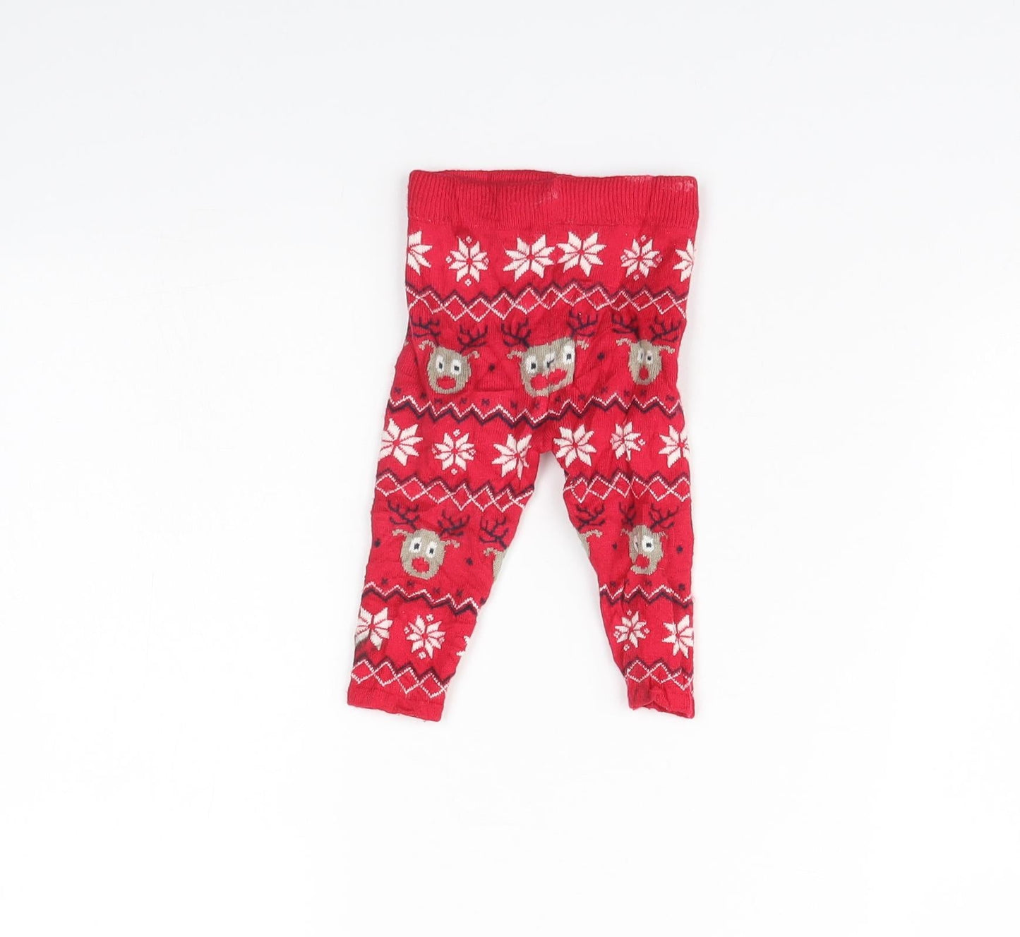 Early days Baby Red Striped  Jogger Trousers Size 3-6 Months  - Christmas