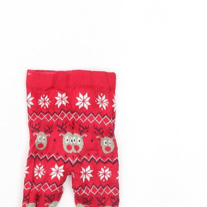 Early days Baby Red Striped  Jogger Trousers Size 3-6 Months  - Christmas