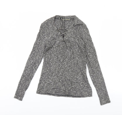 QED London Womens Grey   Basic Blouse Size M