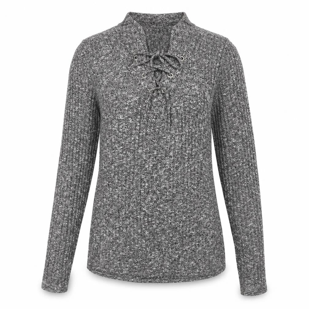 Womens UK Size M QED London Grey Basic Blouse