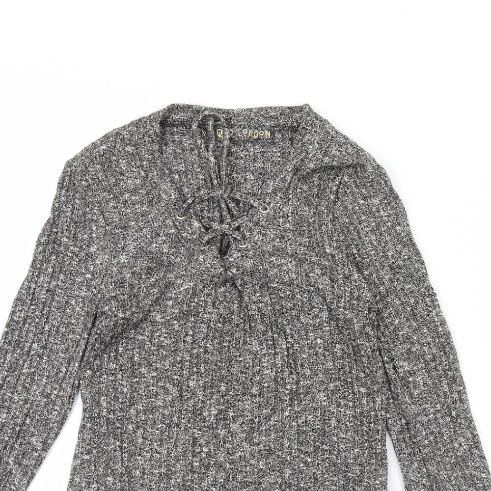 QED London Womens Grey   Basic Blouse Size M