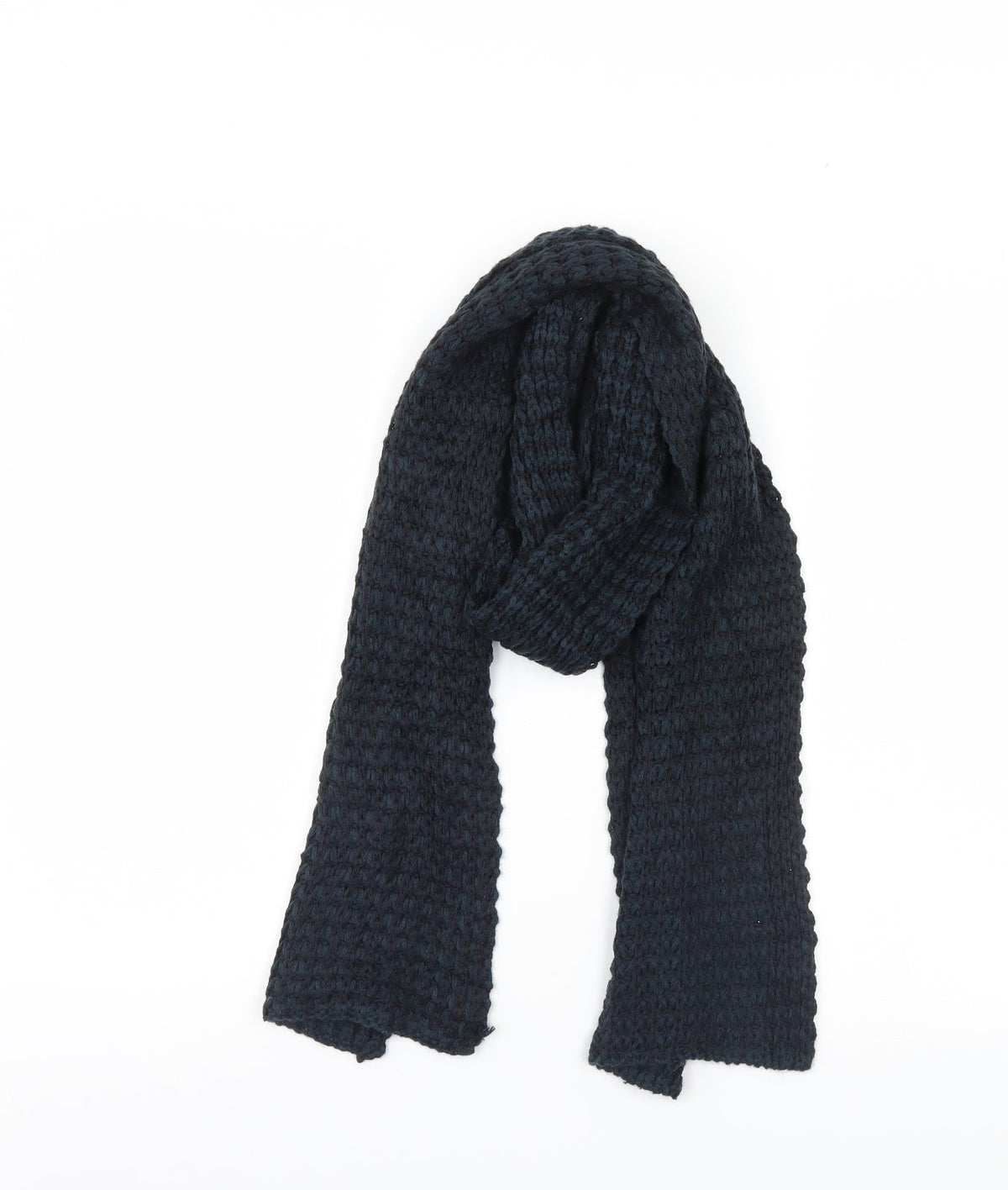 Front view of Preworn women’s blue scarf