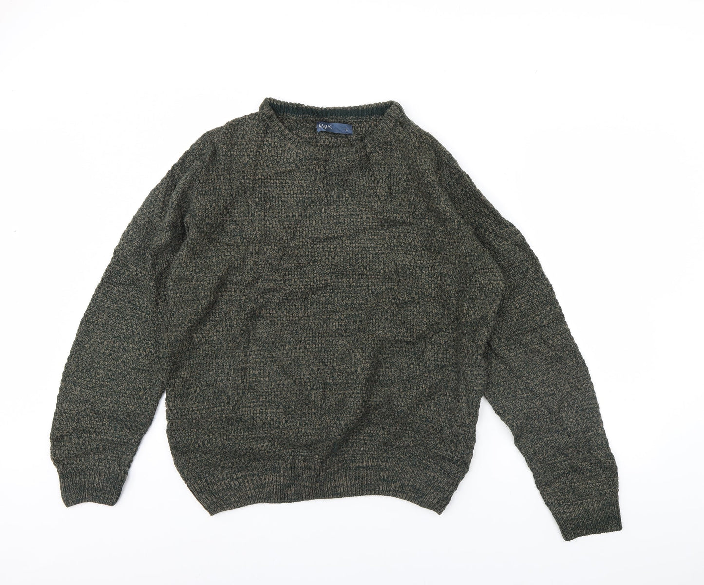 Easy  Mens Green   Pullover Jumper Size L