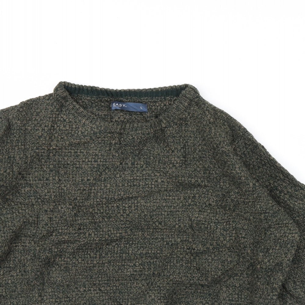 Easy  Mens Green   Pullover Jumper Size L