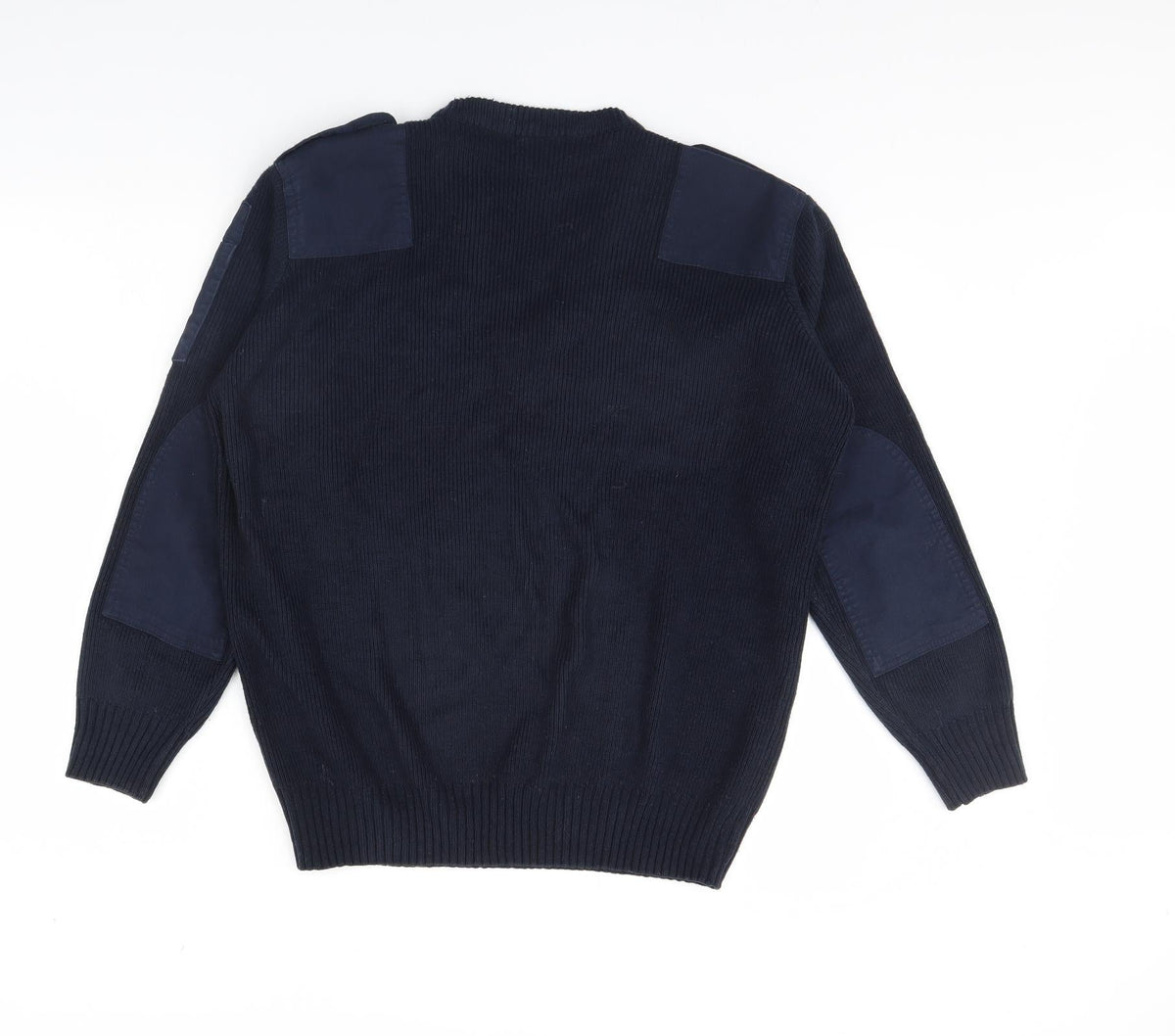 Back view of Hall mark men’s blue jumper, size M