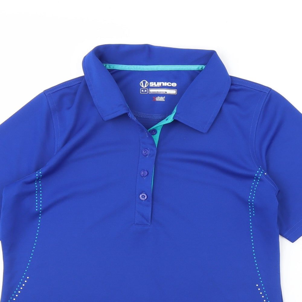 Sunice Womens Blue   Basic Polo Size M