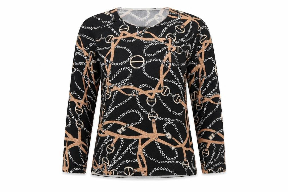 Womens UK Size L Preworn Black Pullover Jumper