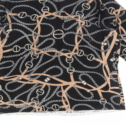 Womens UK Size L Preworn Black Pullover Jumper