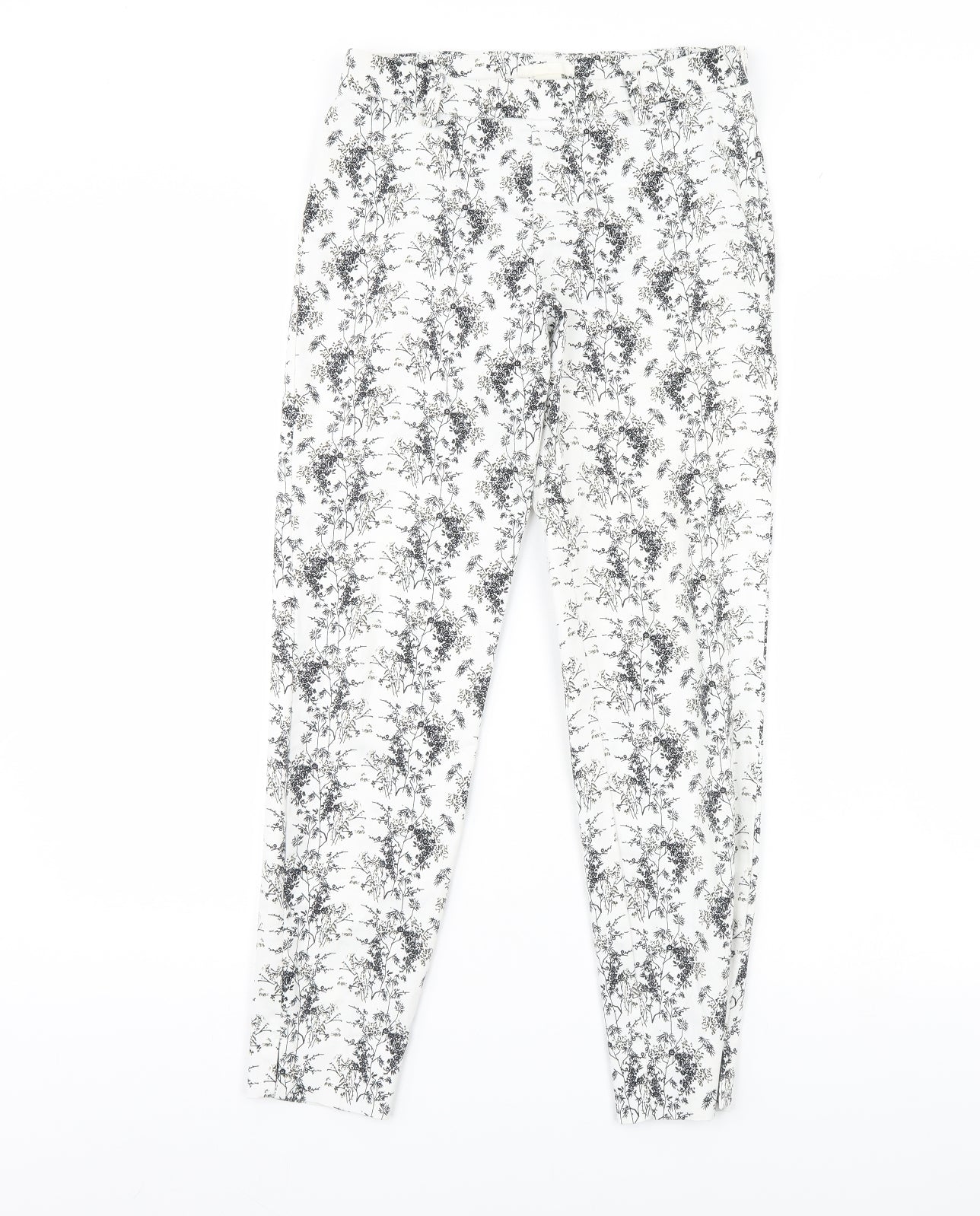 Womens UK Size 8 H&M Regular Fit  White Trousers