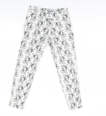 Womens UK Size 8 H&M Regular Fit  White Trousers