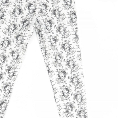 Womens UK Size 8 H&M Regular Fit  White Trousers