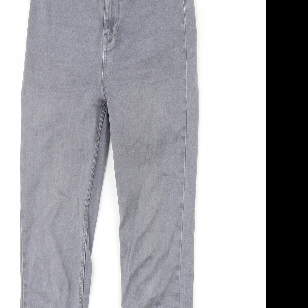 New Look Womens Grey  Denim Skinny Jeans Size 8 L30 in