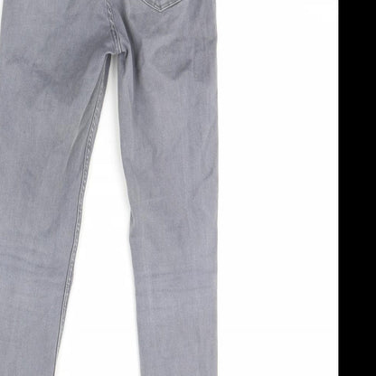 New Look Womens Grey  Denim Skinny Jeans Size 8 L30 in