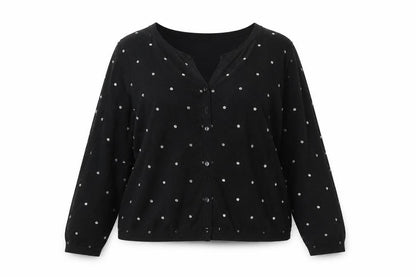 Womens UK Size M Coast Black Cardigan Jumper