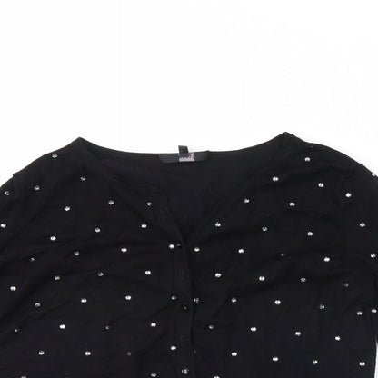 Coast Womens Black   Cardigan Jumper Size M