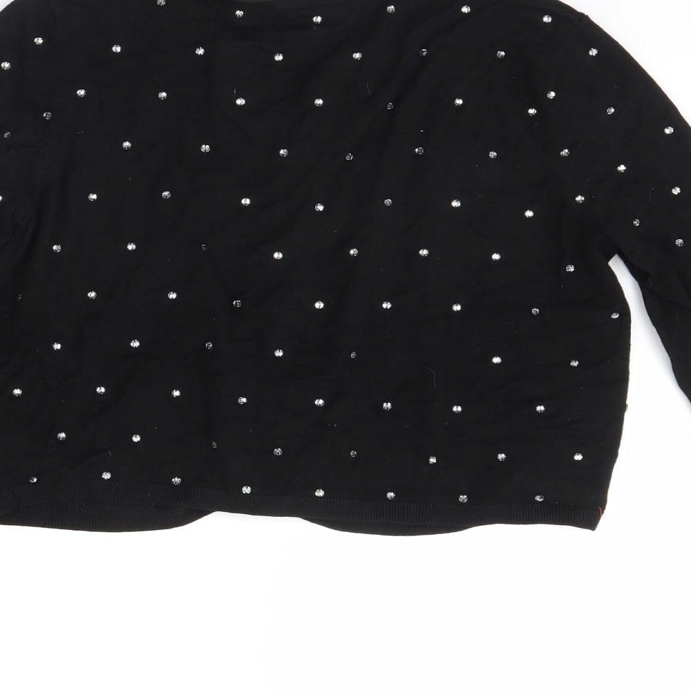 Coast Womens Black   Cardigan Jumper Size M