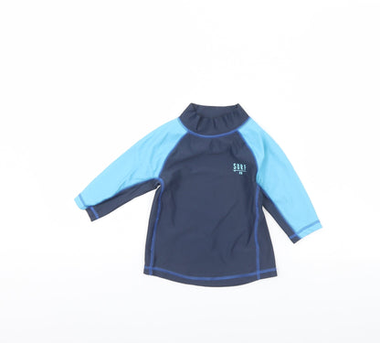Additional front view of George boys’ blue basic t-shirt, size 4, years