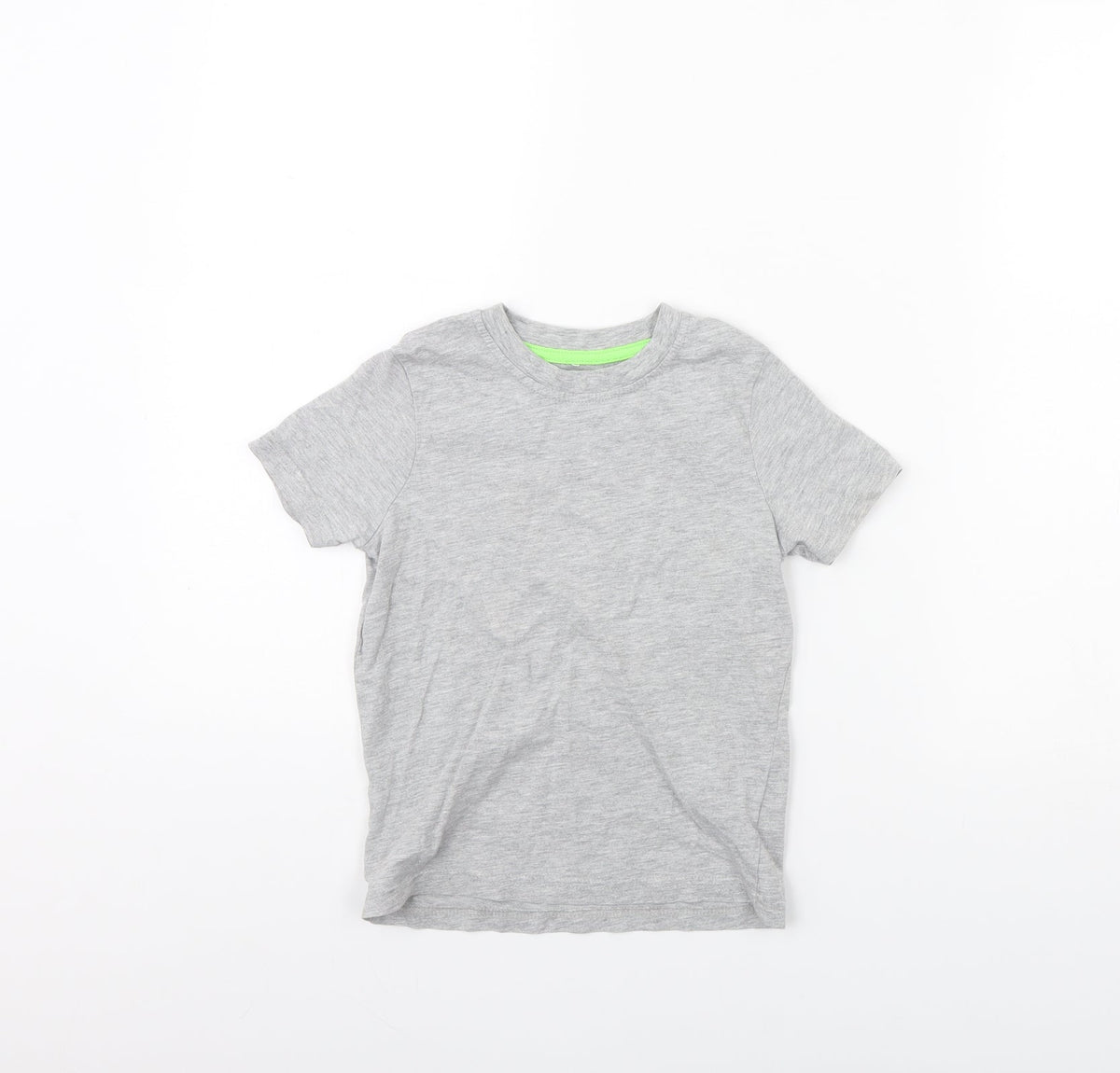 Front view of George boys’ grey basic t-shirt, size 4, years