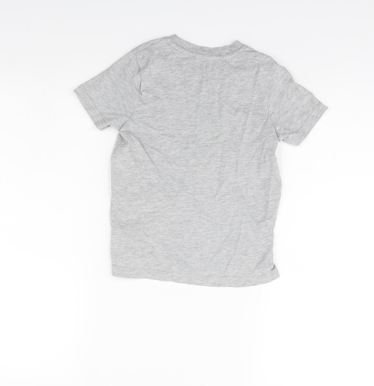 Back view of George boys’ grey basic t-shirt, size 4, years