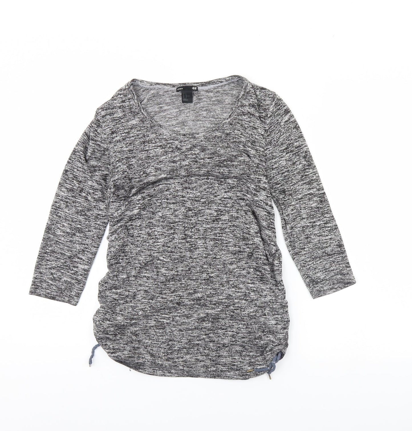 Womens UK Size M H&M Grey Basic Blouse