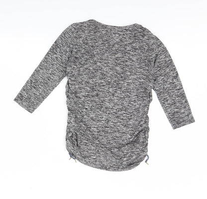 Womens UK Size M H&M Grey Basic Blouse