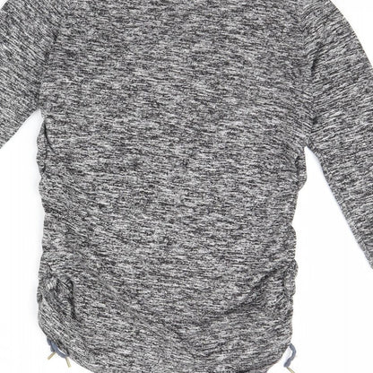 Womens UK Size M H&M Grey Basic Blouse
