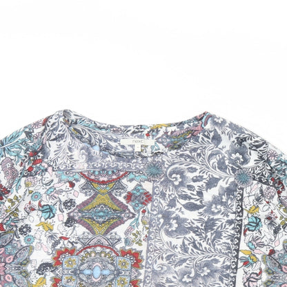 Womens UK Size 14 NEXT Multicoloured Basic Blouse