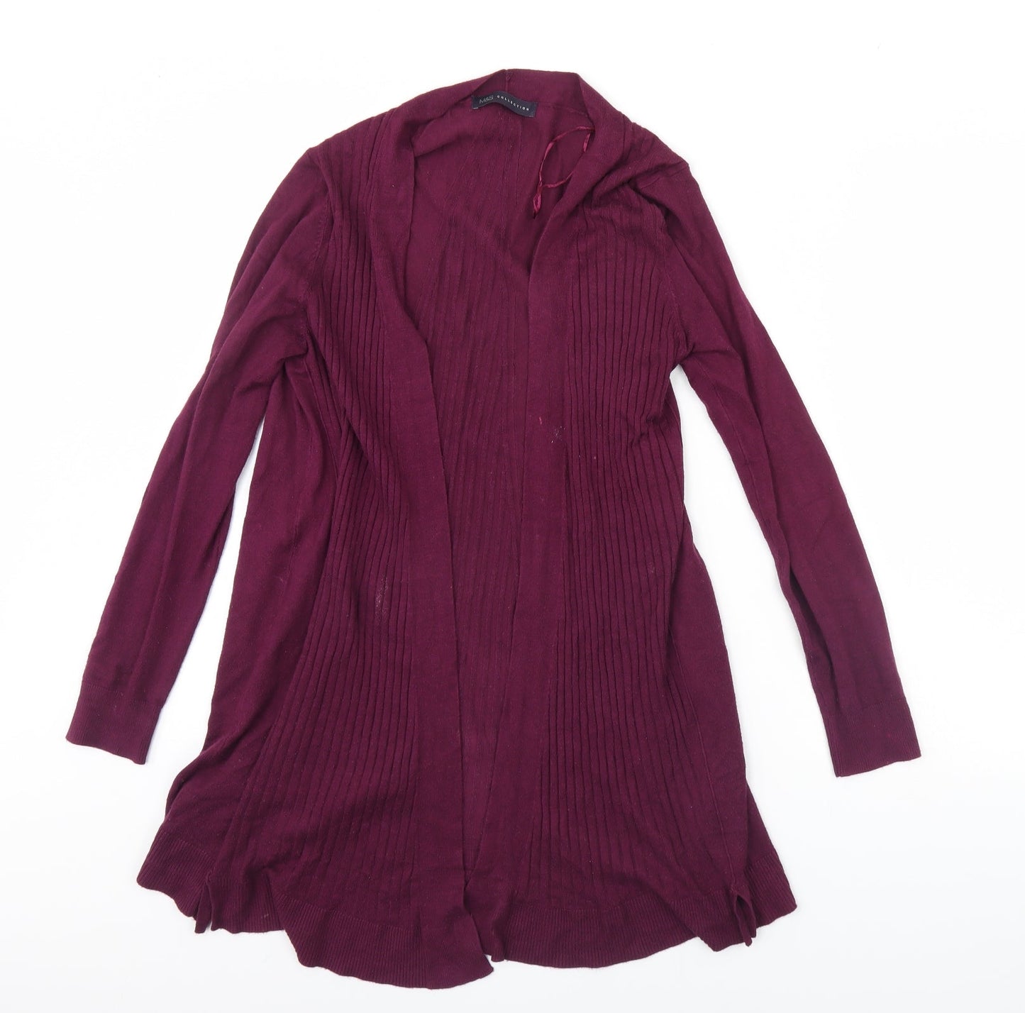 Womens UK Size M M&S Purple Cardigan Jumper