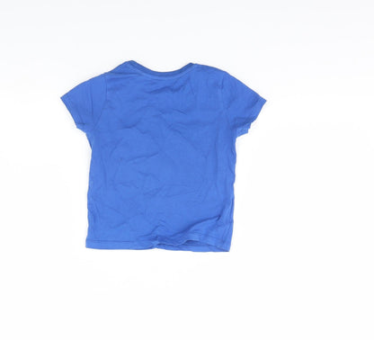 Primark Baby Blue   Basic T-Shirt Size 18-24 Months  - good vibes