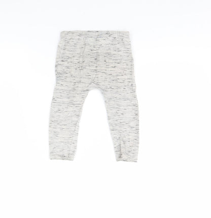 fred & flo Baby Grey Herringbone  Capri Trousers Size 12 Months