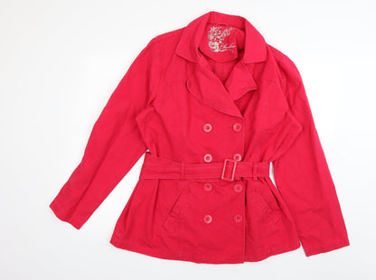 Womens UK Size 20 Cherokee Red Overcoat