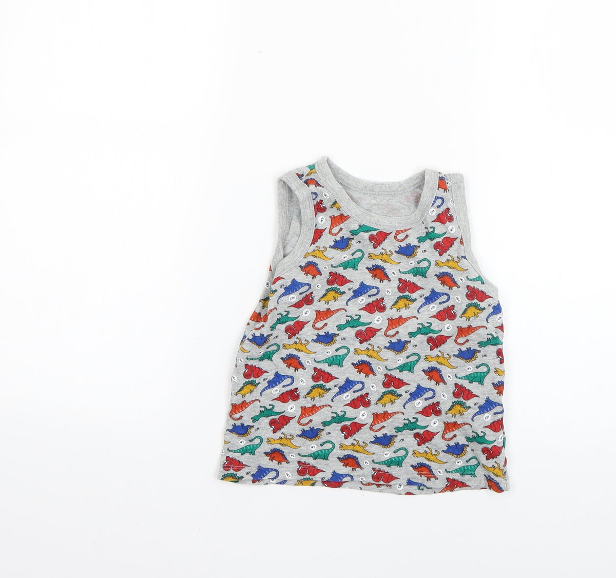 Additional front view of Tu boys’ multicoloured geometric basic t-shirt, size 5-6, years