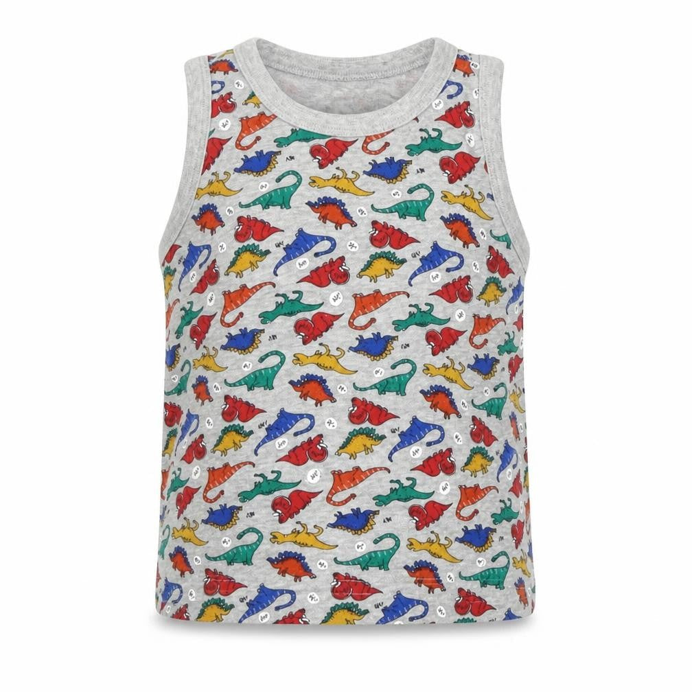 Front view of Tu boys’ multicoloured geometric basic t-shirt, size 5-6, years