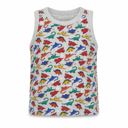 Front view of Tu boys’ multicoloured geometric basic t-shirt, size 5-6, years