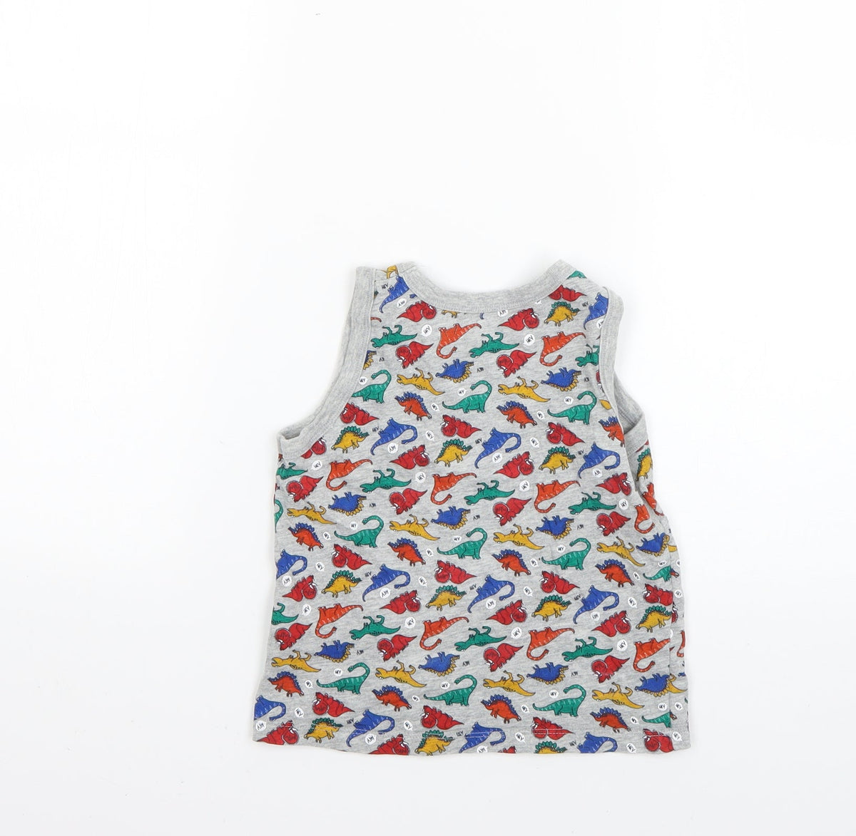 Back view of Tu boys’ multicoloured geometric basic t-shirt, size 5-6, years