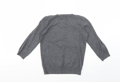 Womens UK Size 8 Marks and Spencer Grey Pullover Jumper