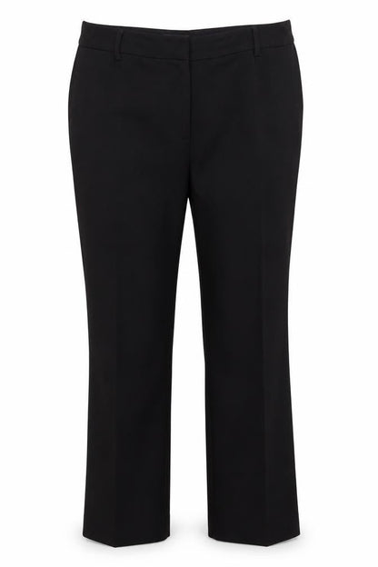 Front view of Papaya women’s black trousers, size UK 14, 26-inch leg