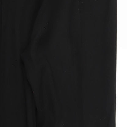 Womens UK Size 14 Papaya Regular Fit  Black Trousers