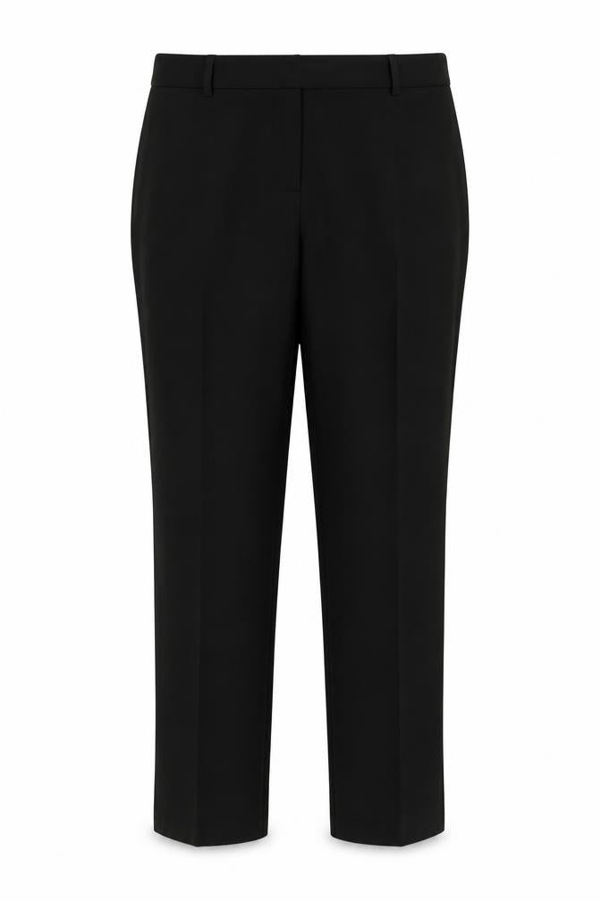 Front view of Papaya women’s black trousers, size UK 14, 26-inch leg