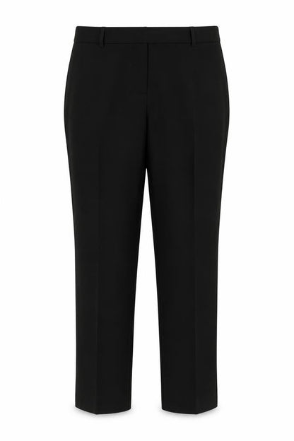 Front view of Papaya women’s black trousers, size UK 14, 26-inch leg