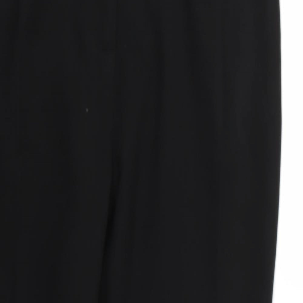 Womens UK Size 14 Papaya Regular Fit  Black Trousers