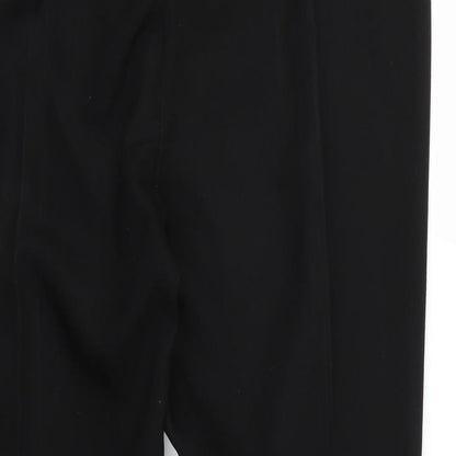 Womens UK Size 14 Papaya Regular Fit  Black Trousers