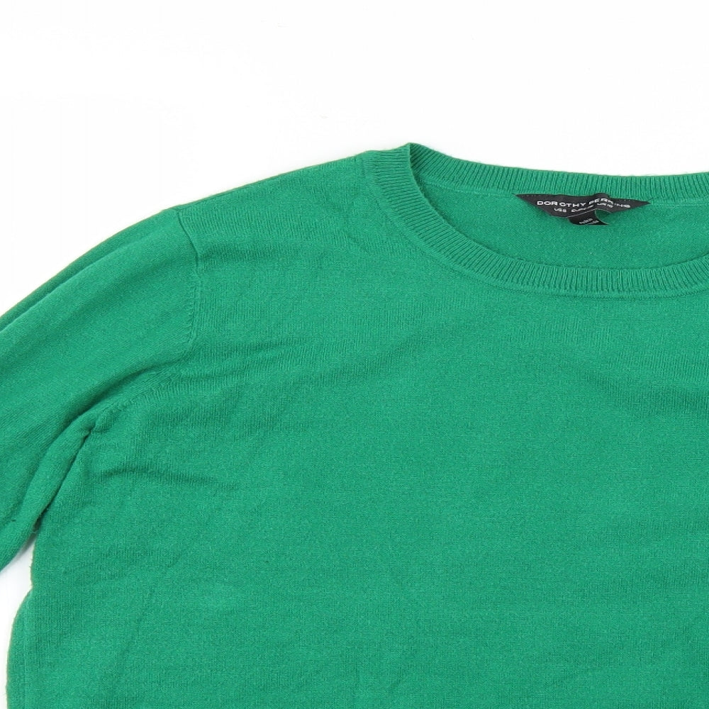 Womens UK Size 10 Dorothy Perkins Green Pullover Jumper