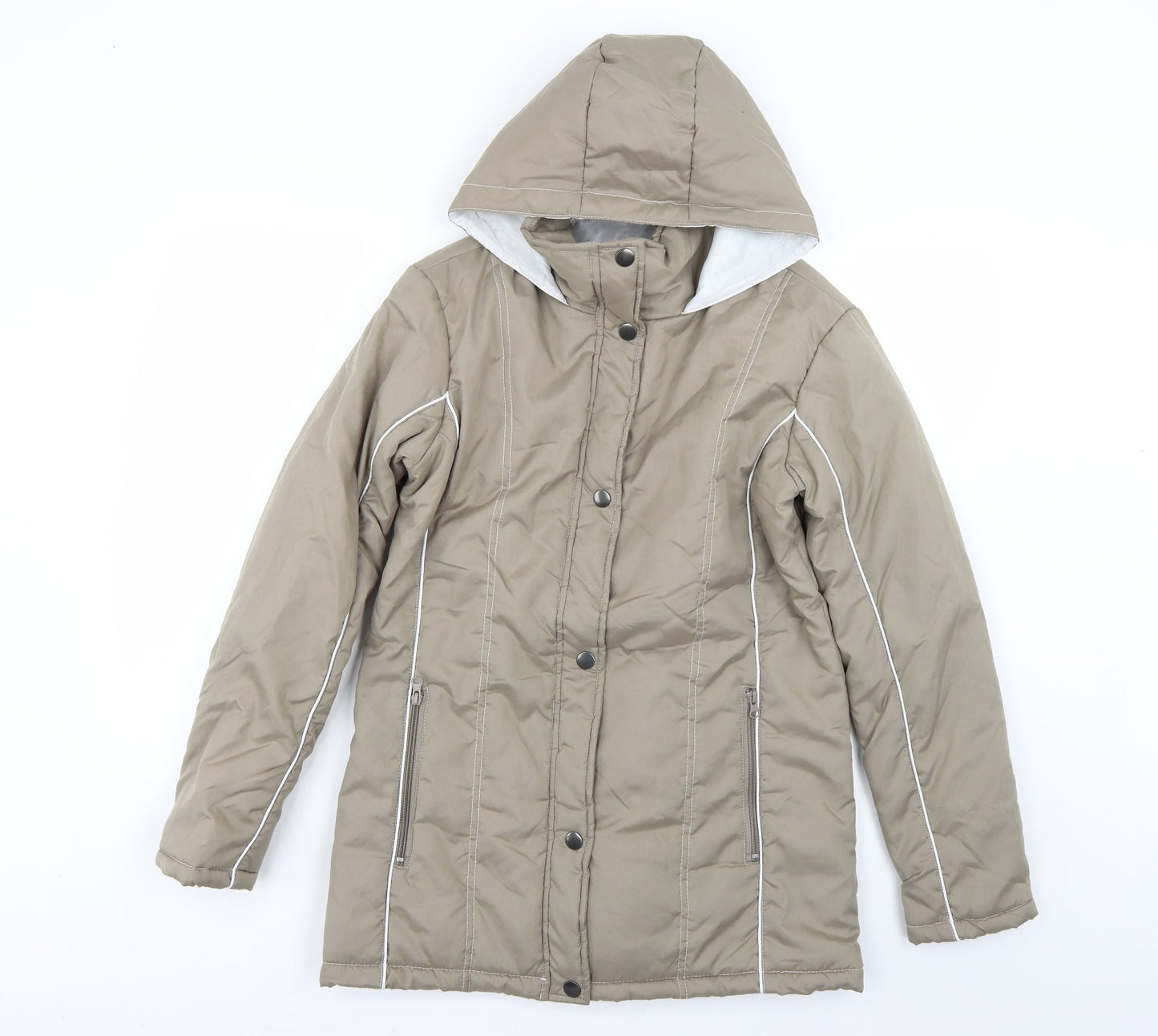 anne de lacays Womens Beige   Rain Coat Coat Size S