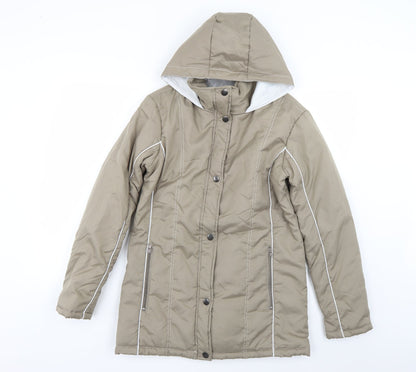 anne de lacays Womens Beige   Rain Coat Coat Size S