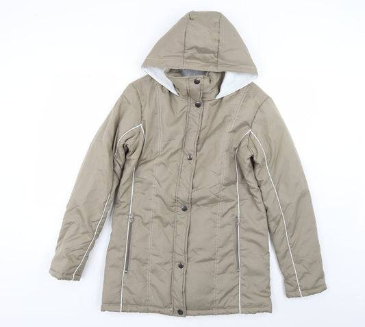 anne de lacays Womens Beige   Rain Coat Coat Size S